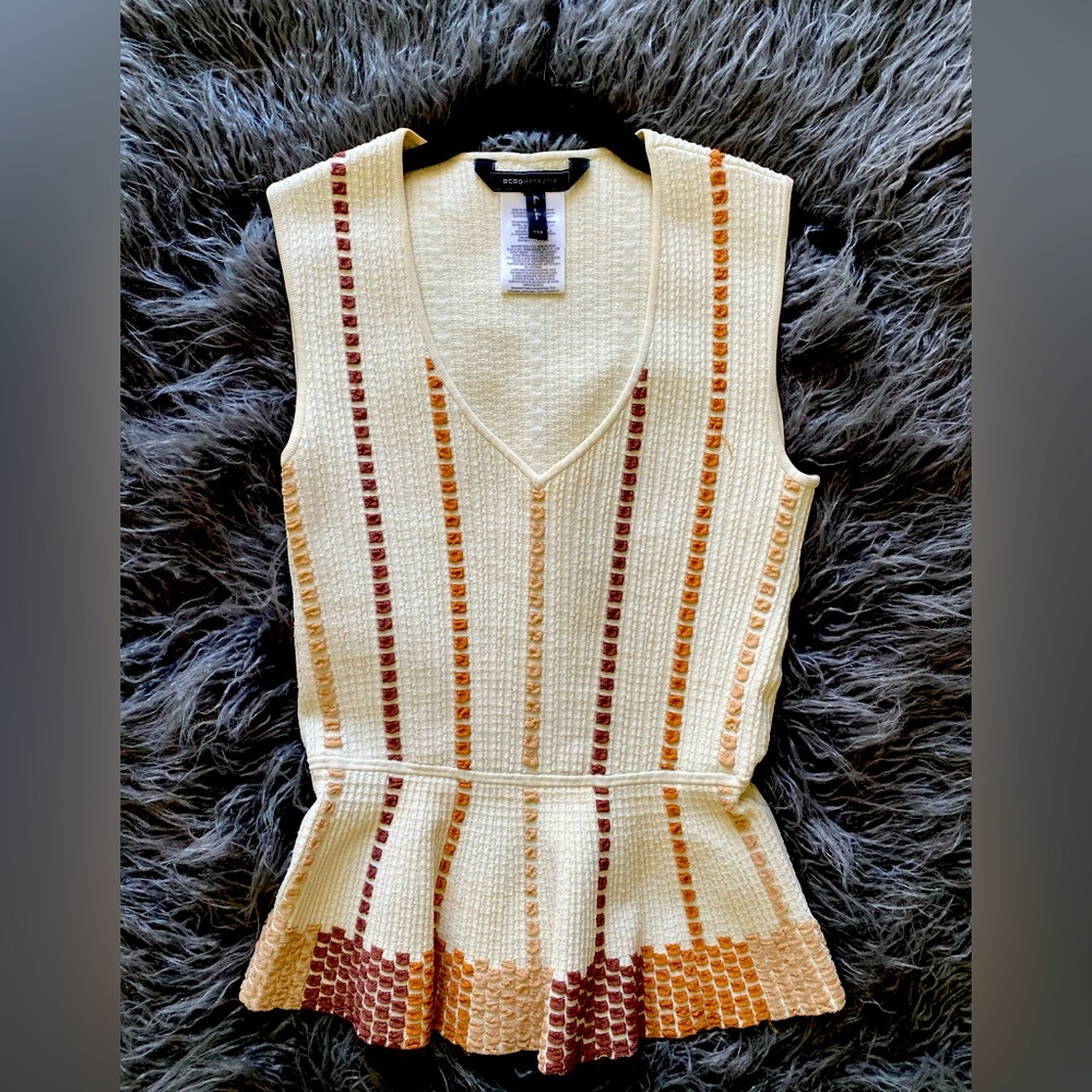 BCBG Peplum Top